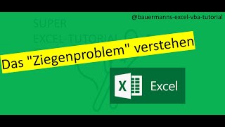 045  Ziegenproblem verstehen  excel  vba  tutorial  programmieren lernen  Karriere  Mathe [upl. by Lehcnom]