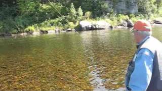 Miramichi Salmon Fishing w Bigfishheadscom [upl. by Nosemyaj]