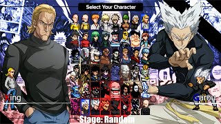 One Punch Man Mugen V10  King VS Garou  Gameplay [upl. by Gifferd365]