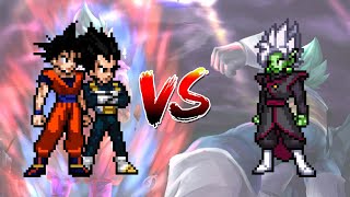 Goku And Vegeta VS Fused Zamasu [upl. by Eliga]