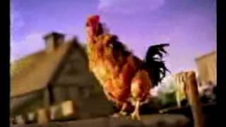 Dennys quotDancing RoosterquotCommercial 1998 [upl. by Elatnahs]