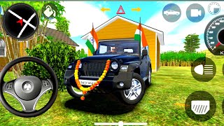 Black Thar new modified model ।। indian car simulator 3d। Thar stunt drive 🔥। 3d Android gameplay😈 [upl. by Yesoj179]