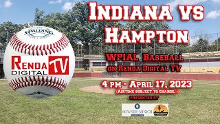 Indiana vs Hampton Baseball 041723 [upl. by Essa]