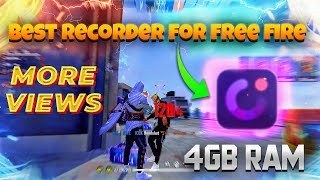 Best screen recorder for free fire low end pc  How to record lag free 60fps gameplay [upl. by Itsud212]