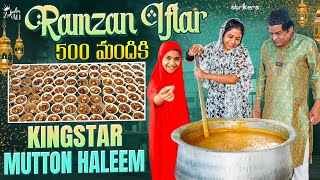 Ramzan Iftar 500 మందికి Kingstar Mutton Haleem  Zubeda Ali  Zubeda Ali Vlogs  Strikers [upl. by Anitsyrhc]