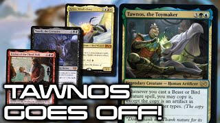 Tawnos the Toymaker EDH Gameplay  vs Kykar vs Toxrill vs Feldon  tribalkai [upl. by Limber166]