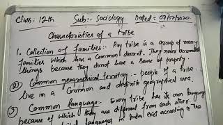 Characteristics of tribe sociology 12th [upl. by Myca196]