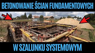 Betonowanie ścian fundamentowych szalunek systemowy peri concrete howtobuildhouse home 6 [upl. by Dart]