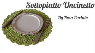 Sottopiatto Uncinetto Tutorial [upl. by Ailyt]