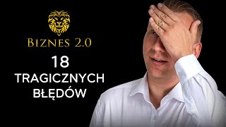 Nietypowe błędy przedsiębiorców Biznes 20 [upl. by Dareece]