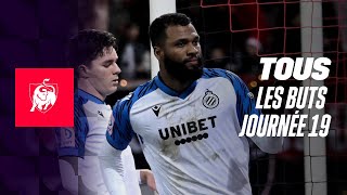 TOUS LES BUTS JOURNEE 19 👀⚽ Moments forts de la Jupiler Pro League 2324 [upl. by Ten]