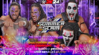 Guerrillas Of Destiny vs The Usos  Best Of Three Match 3 WWE 2K24 PS4 Gameplay [upl. by Aiselad]