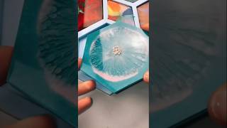 Resin coasters shortvideo resinart resinartsupplies [upl. by Fevre924]