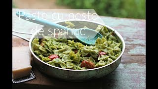 Paste cu pesto de spanac  Isabela Cuisine [upl. by Atalie364]