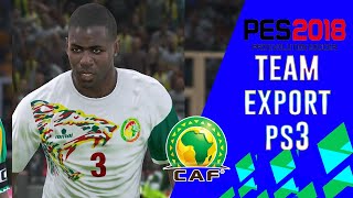 TEAM EXPORT  Selecciones Africanas Mundialistas Pes 2018 PS3 Blus Y Bles [upl. by Einnaj654]