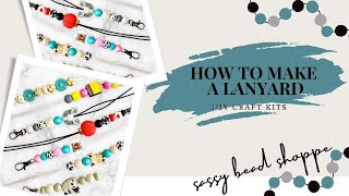 HOW TO MAKE A LANYARD  TUTORIAL [upl. by Geanine]