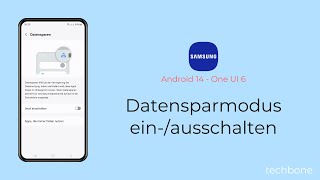 Datensparmodus einschalten oder ausschalten  Samsung Android 14  One UI 6 [upl. by Anallise]