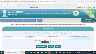 How to Download Road Tax Payment Receipt challan Online  How to Reprint Road Tax Receipt Online [upl. by Nnylaj]