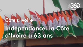 La Côte d’Ivoire célèbre le 63ème anniversaire de son indépendance dans la sobriété [upl. by Laamak702]