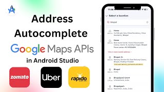 Google Maps Api Address Auto Complete Integration Android Studio  Gomapspro [upl. by Amerd]