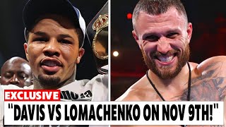 BREAKING Gervonta Davis and Vasyl Lomachenko Set to Fight [upl. by Sualkin]