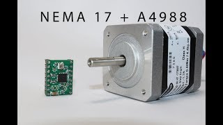 How to Drive Nema 17 stepper motor using A4988 Driver [upl. by Allrud780]