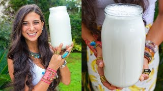 How to Make THE BEST Sweet Almond Milk  Raw Vegan Recipe [upl. by Somar595]