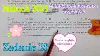 Maluch 2021Zadanie 23 RozwiązanieOdpowiedźKangur MatematycznyKlasy III i IVKlasa 3 i 4 [upl. by Dilks780]