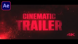 After Effects Tutorial Cinematic Trailer Animation in After Effects  No Plugin  Simple way [upl. by Ainahpets]