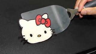 Pancake Art  Hello Kitty Pan Cake by Tiger Tomato [upl. by Rosene]