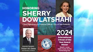 2024 International Citizen of the Year Honoree Sherry Dowlatshahi Interview on WOAIVideo [upl. by Georgianna]