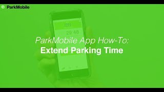 ParkMobile App Extend Parking Time Feature [upl. by Nitsreik]