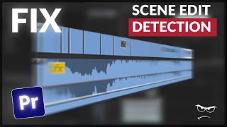 FIX Scene edit detection Not Working  Premiere Pro [upl. by Nirret]