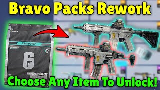 NEW Bravo Packs Rework Lets You Choose ANY ITEM To Unlock  Rainbow Six Siege [upl. by Seen]