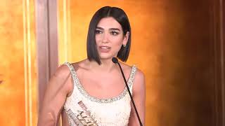 Dua Lipas speech quotBreakthrough Artist of the Yearquot award at Variety Hitmakers Brunch [upl. by Efinnej362]