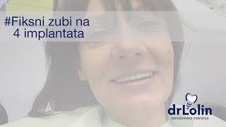 Novi zubi  Fiksni zubi na 4 implantata  TizerTeaser [upl. by Yleoj]