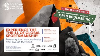 Sorbonne University Abu Dhabi Open Bouldering Championship 2024 [upl. by Britte]