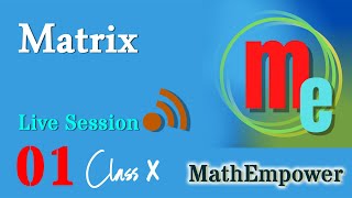 matrices class 10 icse  matrices  matrix  class 10  icse  cbse  maths  mathempower [upl. by Naihs]