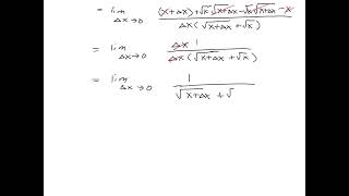 Equation Tangent Line Using Limit Definition for Square Root Function [upl. by Etnad]