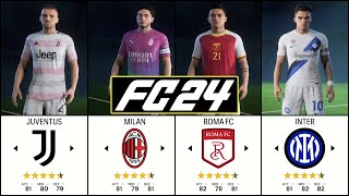 EA SPORTS FC 24  NEW Serie A TIM amp Serie BKT  Teams Ratings amp Kits ✅ [upl. by Ecirtaeb]