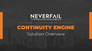 Neverfail Continuity Engine Solutions Overview [upl. by Bertilla]