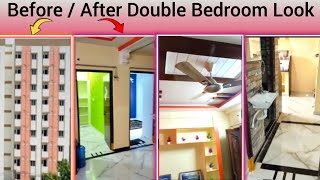 Double Bedroom Interior designed look2Bhk Inside video [upl. by Edra419]