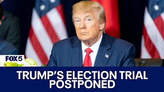 Trumps election interference trial in DC postponed [upl. by Asirret]