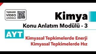 AYT KONU ANLATIM MODÜLÜ3 KİMYASAL TEPKİMELERDE ENERJİ TEST1 [upl. by Doerrer]