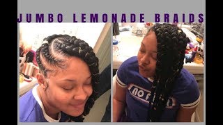 Jumbo Lemonade Braids w Braid Jewelry [upl. by Ymor735]