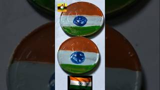 Indian flag drawing independence dayart flagdesign ytshorts shortsvideo [upl. by Sirovaj]