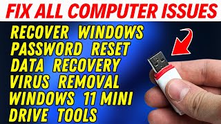 How To Use Hirens Boot USB RECOVER DATA amp PASSWORD REMOVAL amp WINDOWS REPAIR [upl. by Imena]