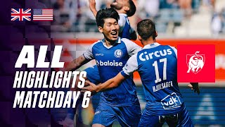 ALL HIGHLIGHTS MATCHDAY 6 🤩⚽ Jupiler Pro League 2324 [upl. by Villada385]