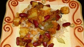 Arroz con Habichuelas  Puerto Rican Rice and Beans [upl. by Annaej]