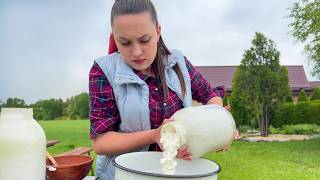 Cooking Ukrainian Borscht in the Village Delicious and very Healthy Recipe [upl. by Udela]